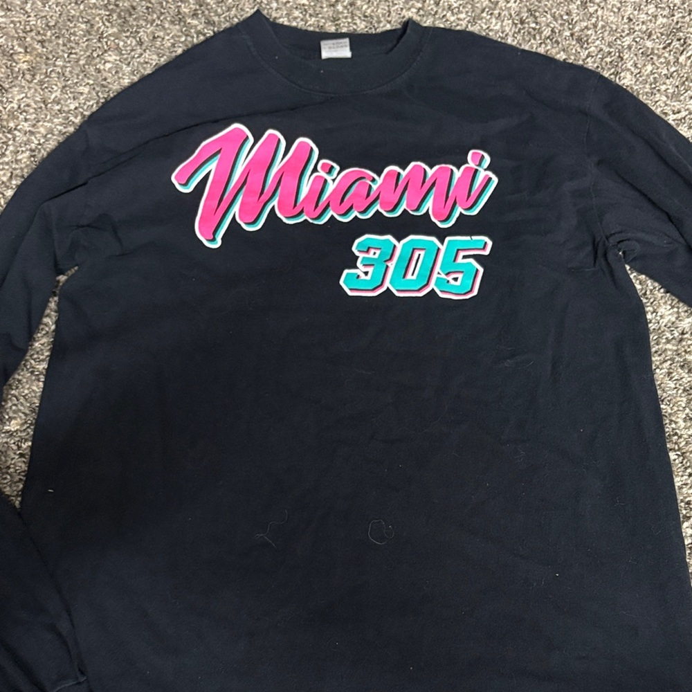 Source Unknown Black Miami Long Sleeve Tee